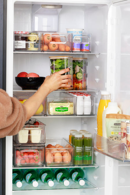 Healthy eating fridge organisation Clossy 